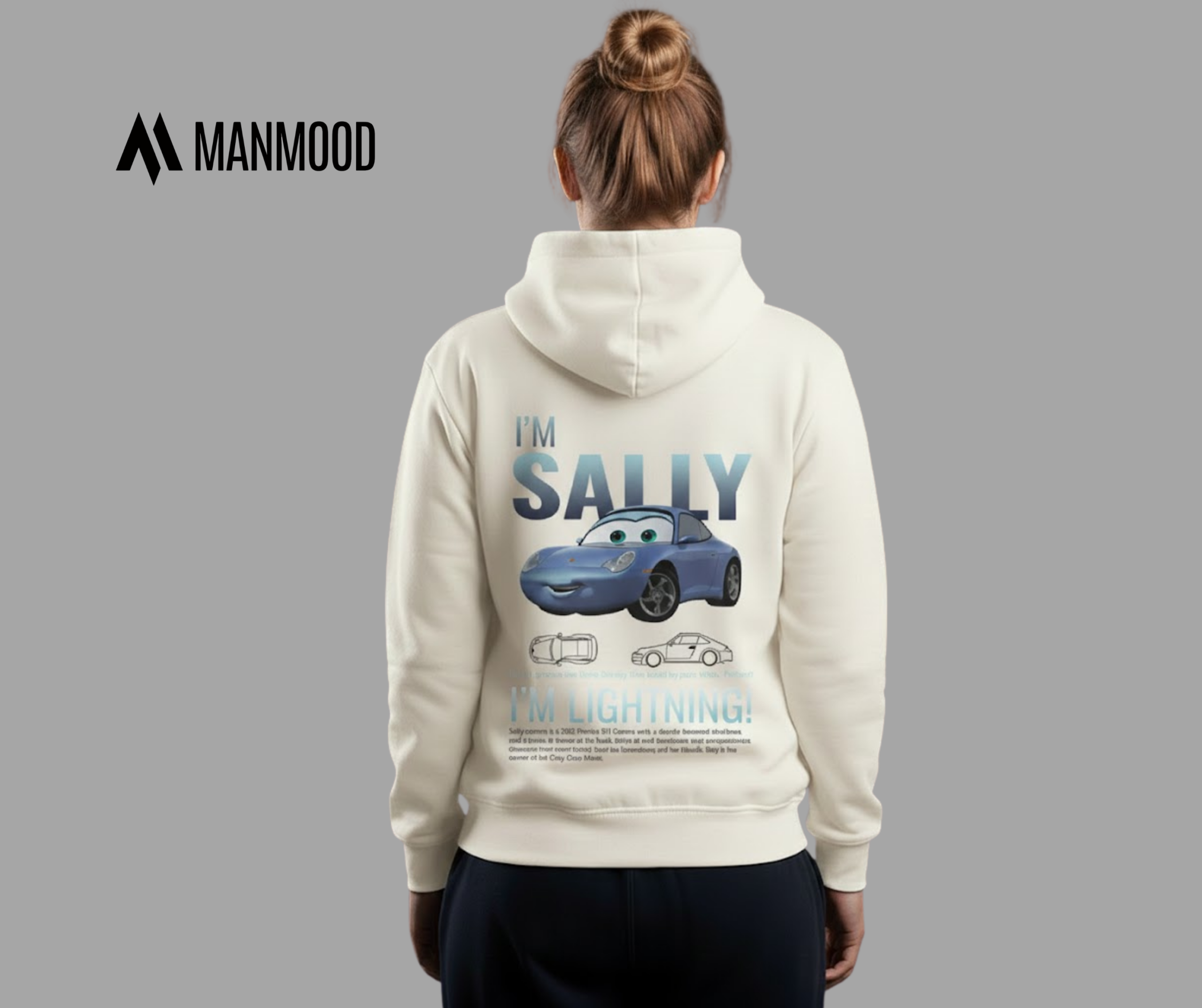 “I’m Sally” Porsche Series Hoodie- Off White