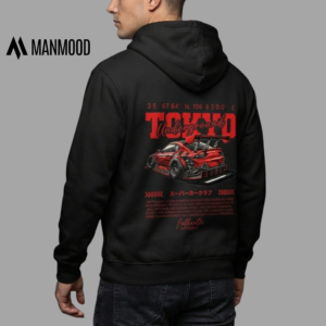 Tokyo Underground Drift Series Graphic Hoodie- Black