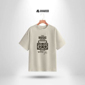 Manmood Printed Drop Shoulder T shirt