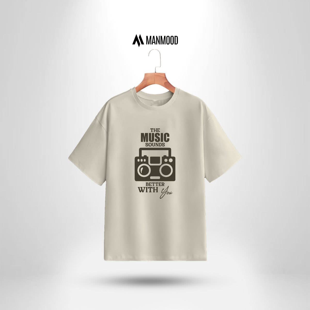 Manmood Printed Drop Shoulder T shirt