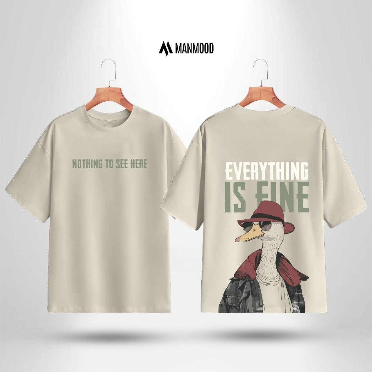 Manmood Printed Drop Shoulder T shirt