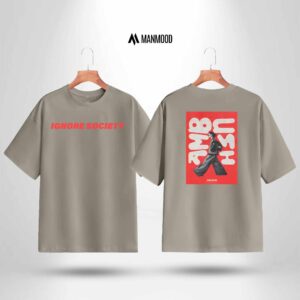 Manmood Printed Drop Shoulder T shirt