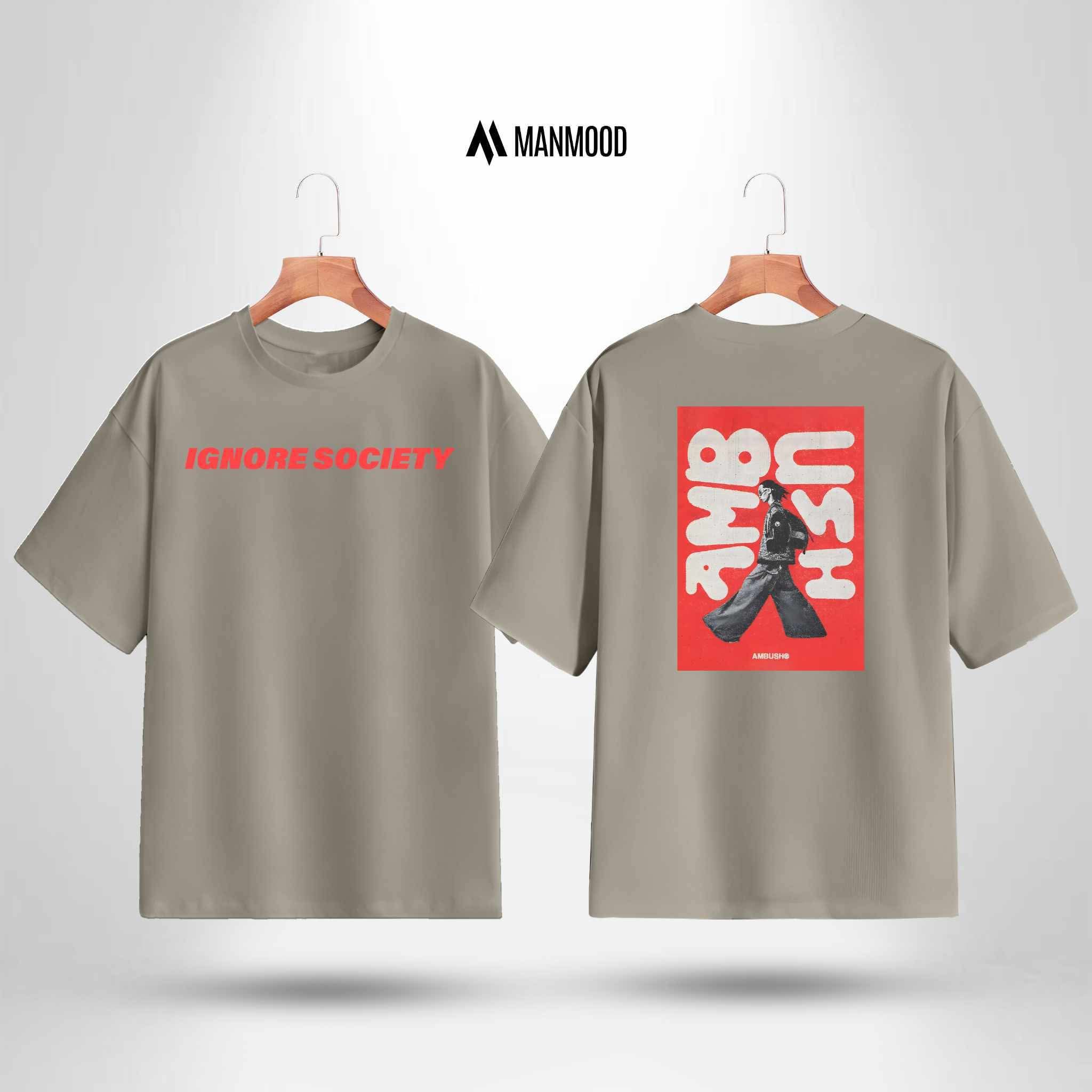 Manmood Printed Drop Shoulder T shirt