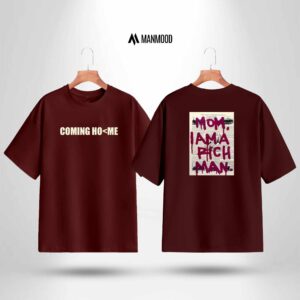 Manmood Printed Drop Shoulder T shirt