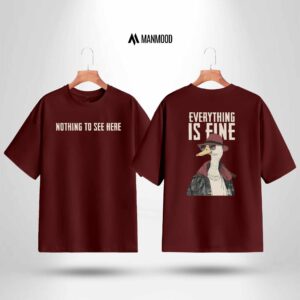 Manmood Printed Drop Shoulder T shirt