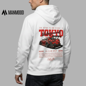 Tokyo Underground Drift Series Graphic Hoodie- White